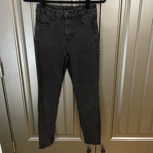 AE black curvy hi-rise jegging